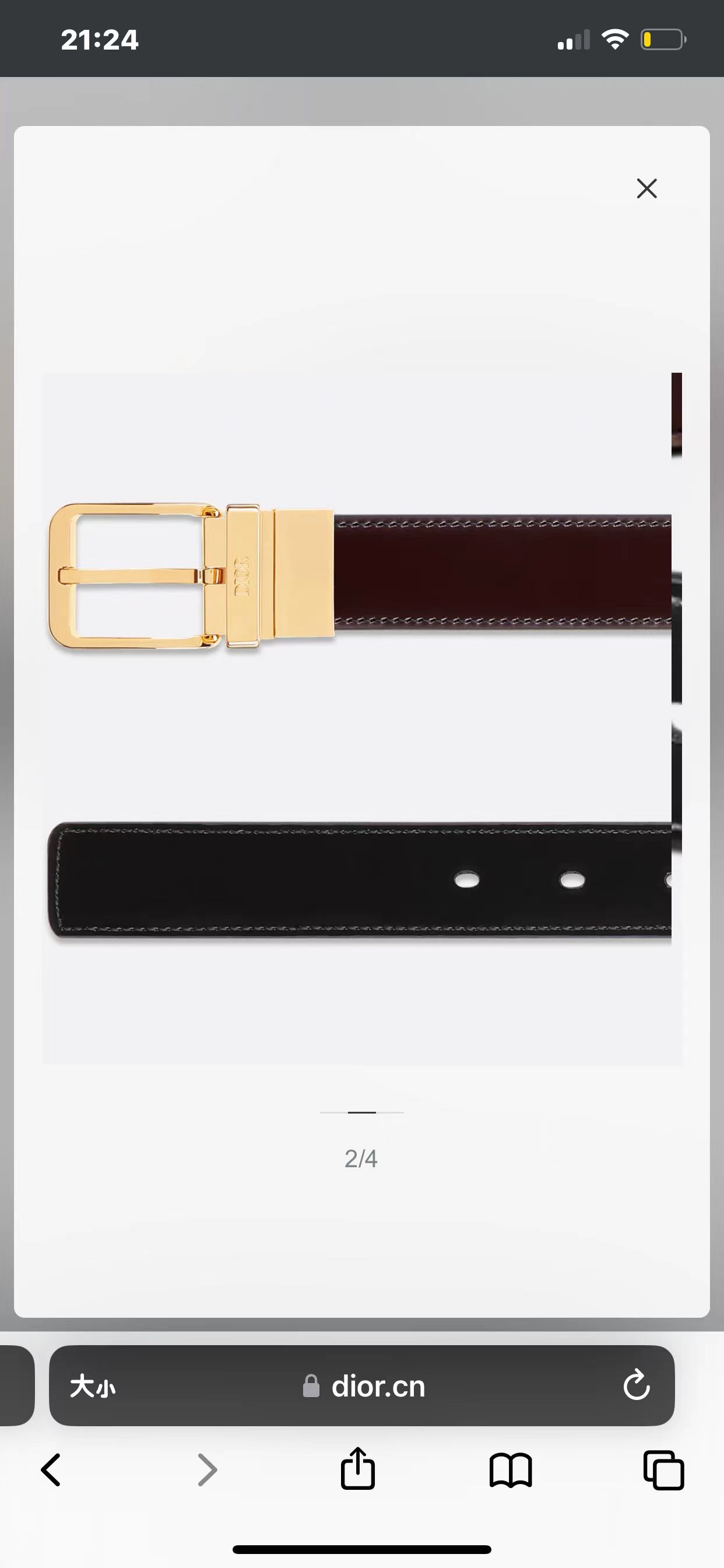Dior belt