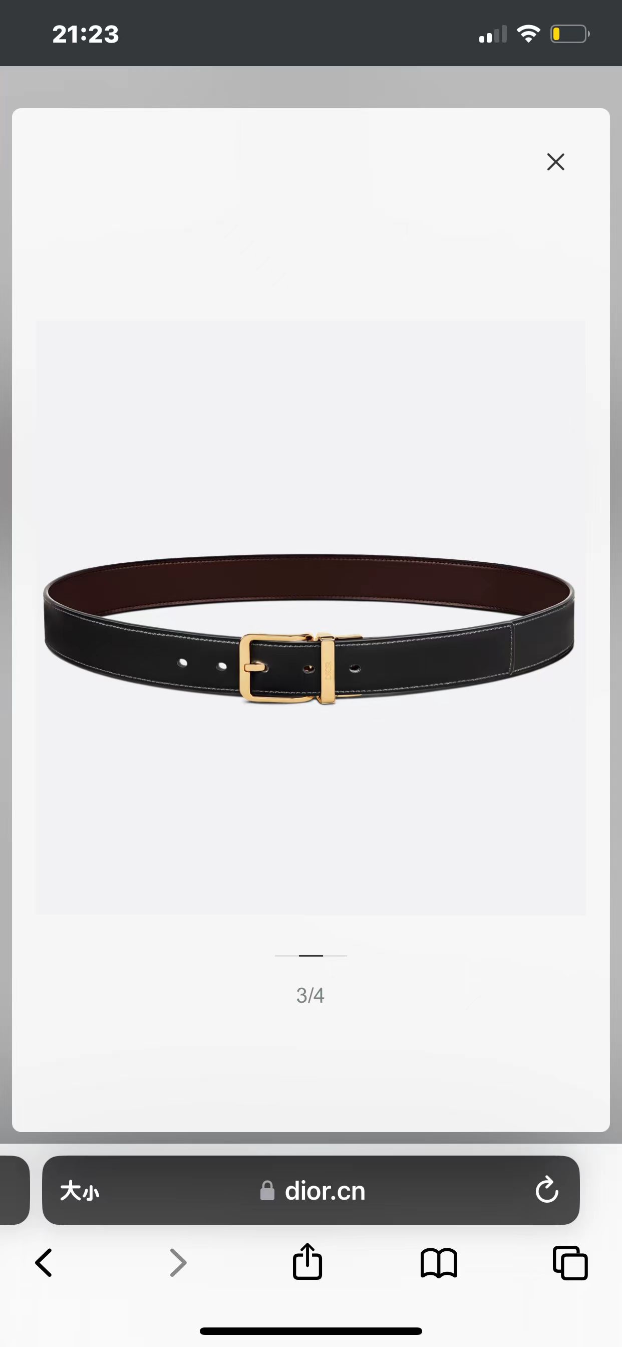 Dior belt