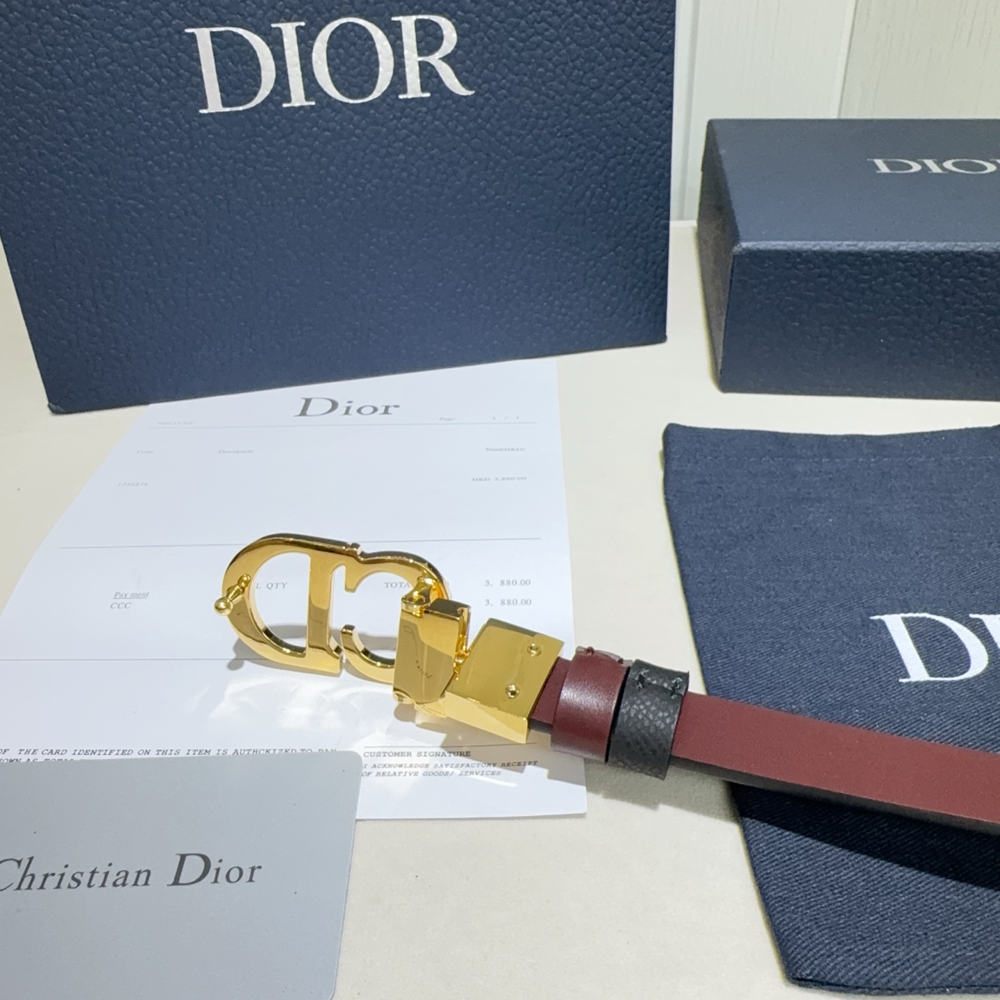Dior belt