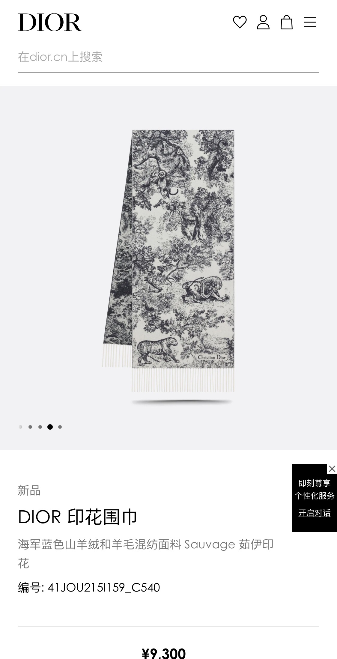 Dior scarf