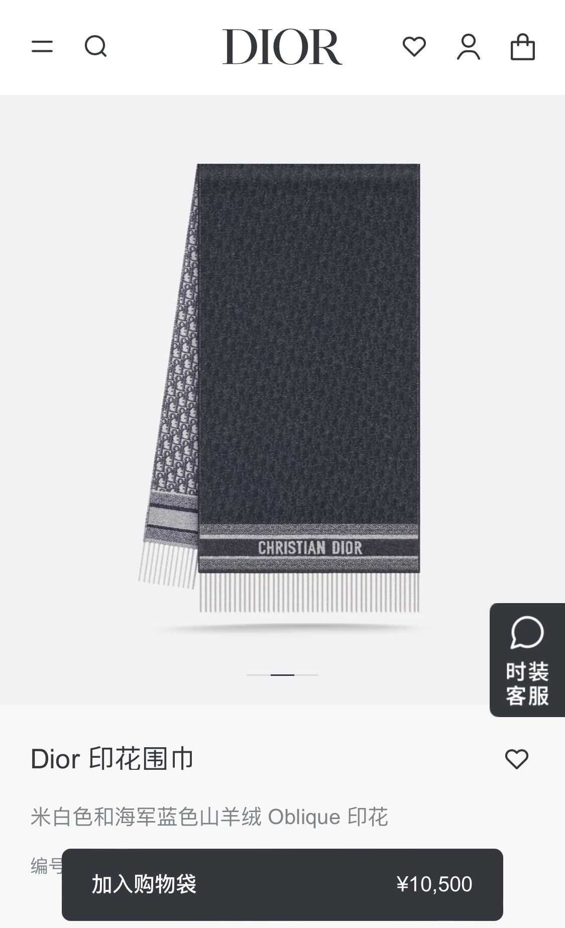 Dior scarf