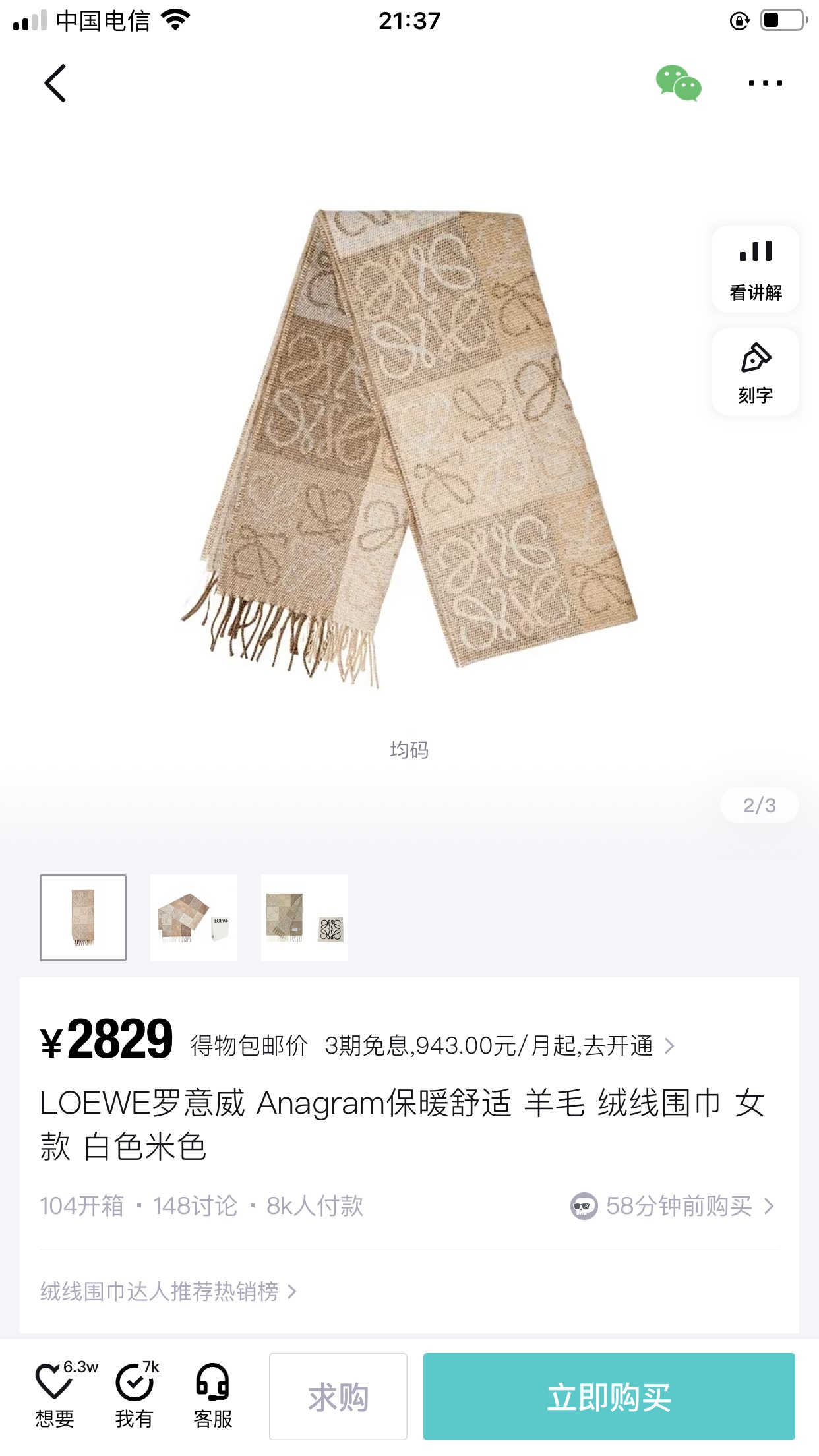 Loewe scarf